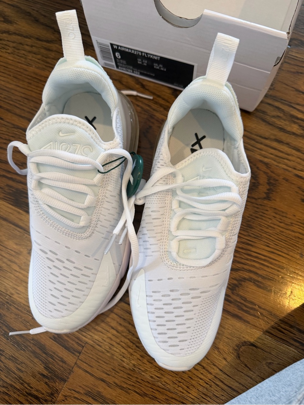 Nike White Flyknit Athletic Sneakers NWT